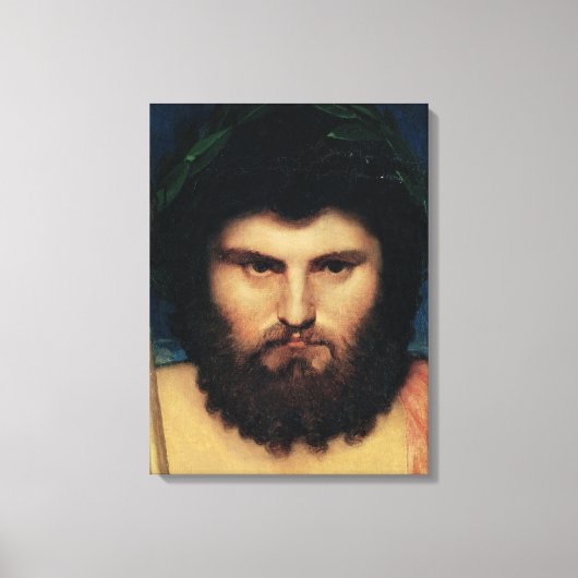 Hoofd van Jupiter, studie voor Jupiter en Thetis Canvas Afdruk (Voorkant)