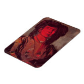 Hoofd van Kate One Horn (olie op canvas) Magneet (Linkerzijde)