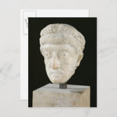 Hoofd van keizer Theodosius II Briefkaart (Voorkant / Achterkant)