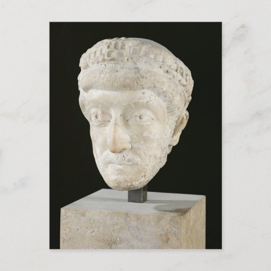 Hoofd van keizer Theodosius II Briefkaart (Voorkant)