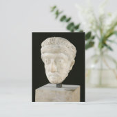 Hoofd van keizer Theodosius II Briefkaart (Staand voorkant)