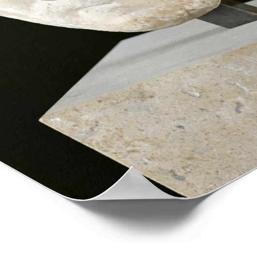 Hoofd van keizer Theodosius II Poster (Hoek)