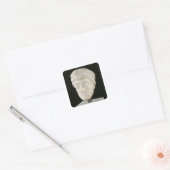 Hoofd van keizer Theodosius II Vierkante Sticker (Envelop)
