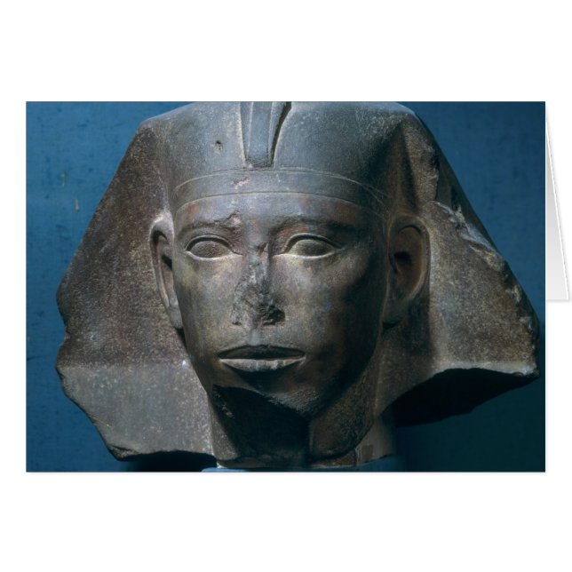 Hoofd van koning Djedefre, van Abu Roash, oud (Voorkant Horizontaal)