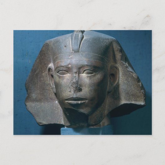 Hoofd van koning Djedefre, van Abu Roash, oud Briefkaart (Voorkant)