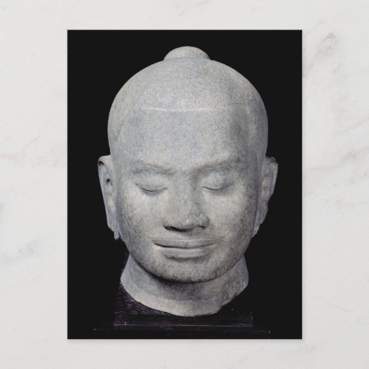 Hoofd van Koning Jayavarman VII Bayon Style Briefkaart (Voorkant)