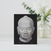Hoofd van Koning Jayavarman VII Bayon Style Briefkaart (Staand voorkant)