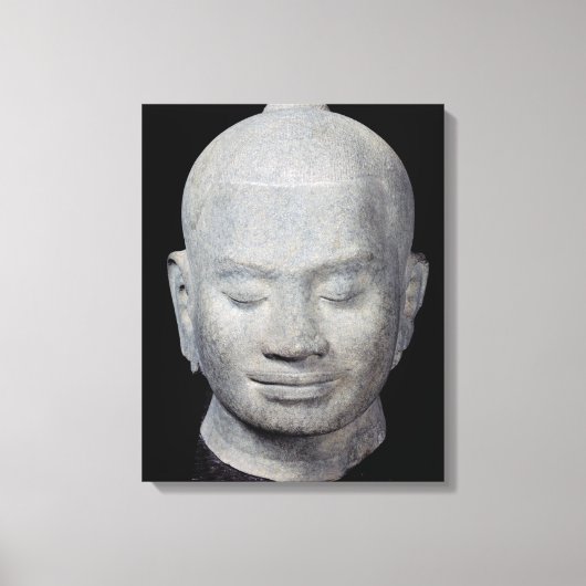 Hoofd van Koning Jayavarman VII Bayon Style Canvas Afdruk (Voorkant)
