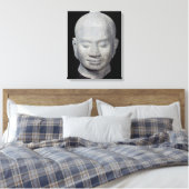 Hoofd van Koning Jayavarman VII Bayon Style Canvas Afdruk (Insitu (Slaapkamer))