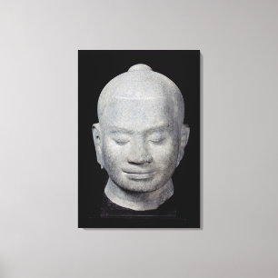 Hoofd van koning Jayavarman VII Bayon Style Canvas Afdruk