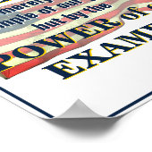 Hoofd van kracht van ons voorbeeld poster (Hoek)