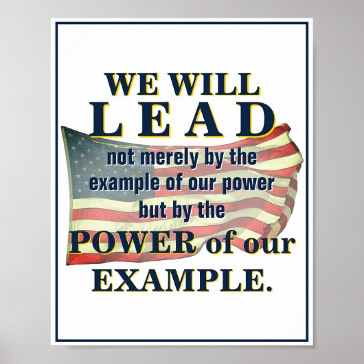 Hoofd van kracht van ons voorbeeld poster (Voorkant)