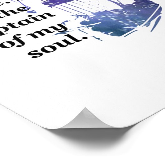 Hoofd van mijn lot Quote Poster (Hoek)