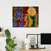 Hoofd van Reiki Healing Signs van Navin Poster (Thuiskantoor)
