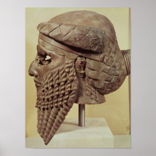 Hoofd van Sargon I 2400-2200 BC Poster