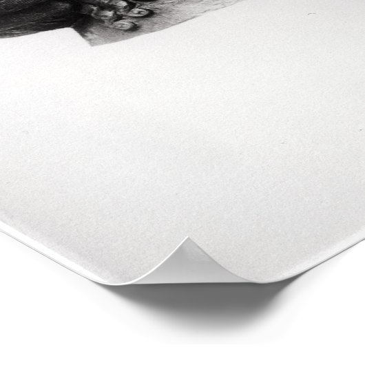 Hoofd van Sargon I 2400-2200 BC Poster (Hoek)