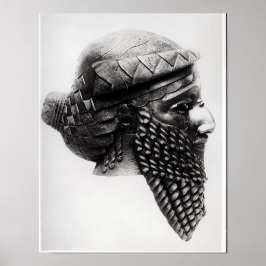 Hoofd van Sargon I 2400-2200 BC Poster (Voorkant)