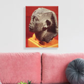 Hoofd van Sesostris III, van Medamud nabij Canvas Afdruk (Insitu (Woonkamer))