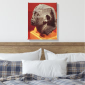 Hoofd van Sesostris III, van Medamud nabij Canvas Afdruk (Insitu (Slaapkamer))
