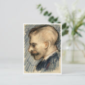 Hoofd van Theo van Gogh Van Gogh Fine Art Briefkaart (Staand voorkant)