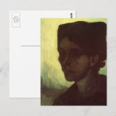 Hoofd van Young Peasant Woman door Vincent van Gog Briefkaart (Voorkant / Achterkant)