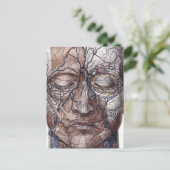 Hoofd Veinen en spieren Briefkaart (Staand voorkant)