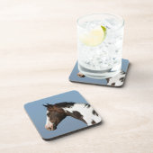 Hoofd verf paard 1 bier onderzetter (Rechterzijde)