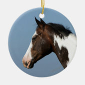 Hoofd verf paard 1 keramisch ornament (Voorkant)