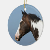 Hoofd verf paard 1 keramisch ornament (Links)
