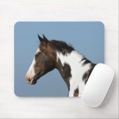 Hoofd verf paard 1 muismat (Met muis)