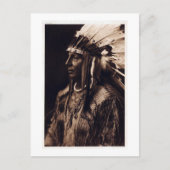 Hoofd Vintage Arikara Briefkaart (Voorkant)