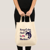 Hoofd Vintage Siberian Husky Tote Bag (Voorkant (product))