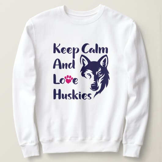 Hoofd Vintage Siberian Husky Trui (Design voorkant)