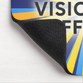 Hoofd Visie Officer Sunburst Retro Muismat (Hoek)