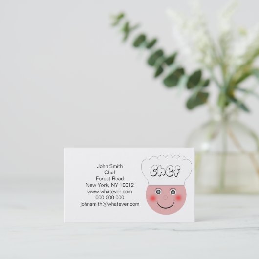 Hoofd Visitekaartje (Staand voorkant)