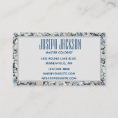 Hoofd Visitekaartje achtergrond kleutersteen (Achterkant)