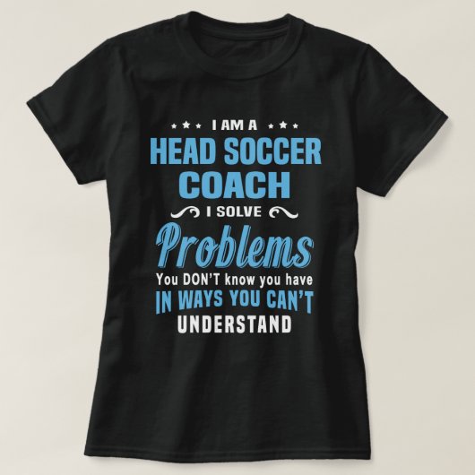Hoofd Voetbal coach T-shirt (Design voorkant)