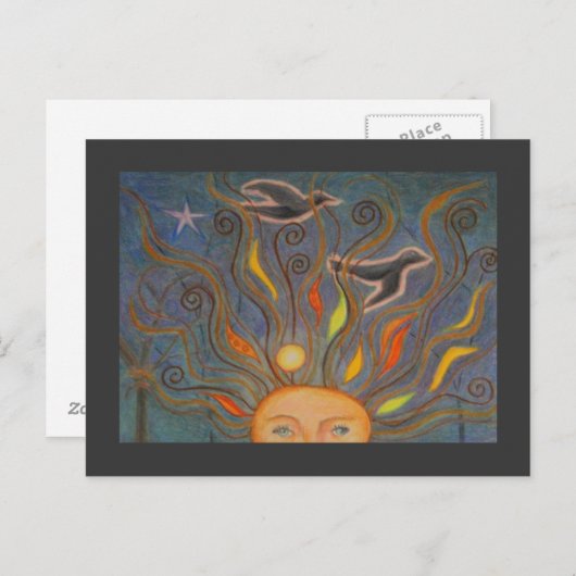 Hoofd vol Herfst Briefkaart (Voorkant / Achterkant)