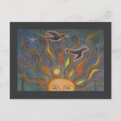 Hoofd vol Herfst Briefkaart (Voorkant)