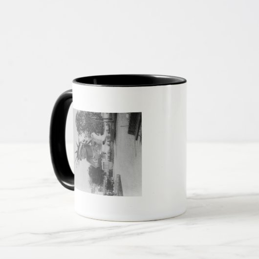 Hoofd Vrijheidsbeeld in Parijs Park Mok (Voorkant links)