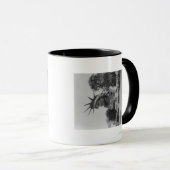 Hoofd Vrijheidsbeeld in Parijs Park Mok (Voorkant rechts)