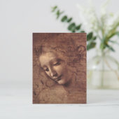 Hoofd vrouw briefkaart (Staand voorkant)