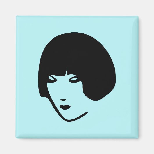Hoofd vrouw magneet (Voorkant)