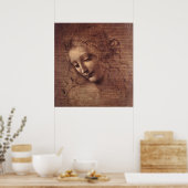 Hoofd vrouw poster (Keuken)