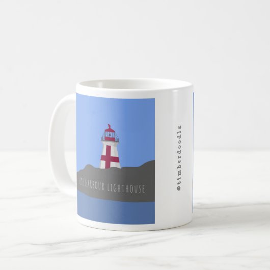 Hoofd vuurtoren mok (Voorkant links)