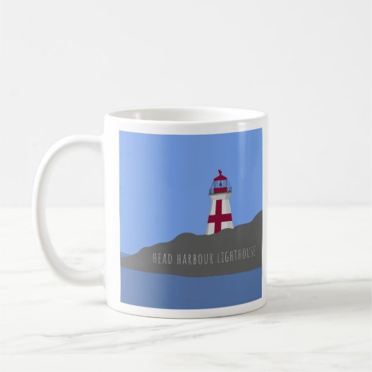 Hoofd vuurtoren mok (Links)