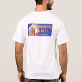 Hoofd Wenatchee -  etiket voor fruitkratten T-shirt (Achterkant)