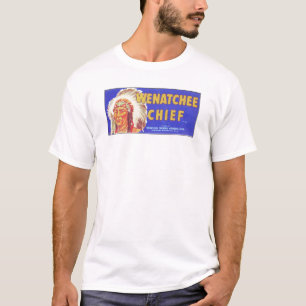 Hoofd Wenatchee -  etiket voor fruitkratten T-shirt