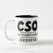 Hoofd Wetenschappelijk functionaris van de CSO Tweekleurige Koffiemok (Links)