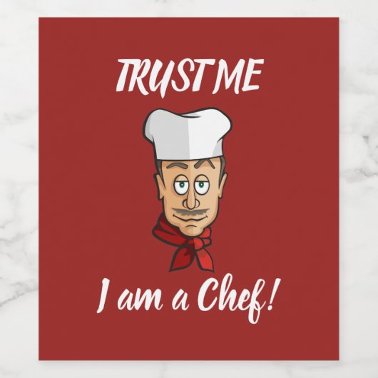 Hoofd Wijn Etiket (Enkel label)